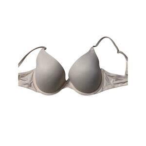 Victoria Secret Pink Bra Women's Size 32D Wear Everyday Push Up Nude